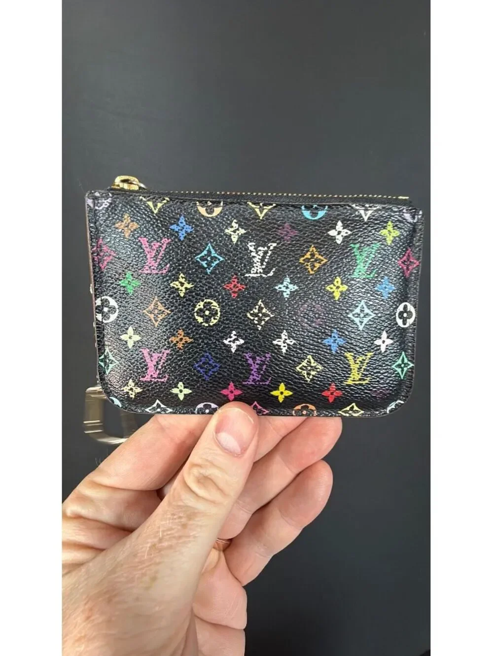 Louis Vuitton Black Murakami Large Key Cles